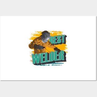 Best welder  vintage design Posters and Art